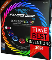 TOSY RGB LED Flying Disc 16 Million Colors Rechargeable