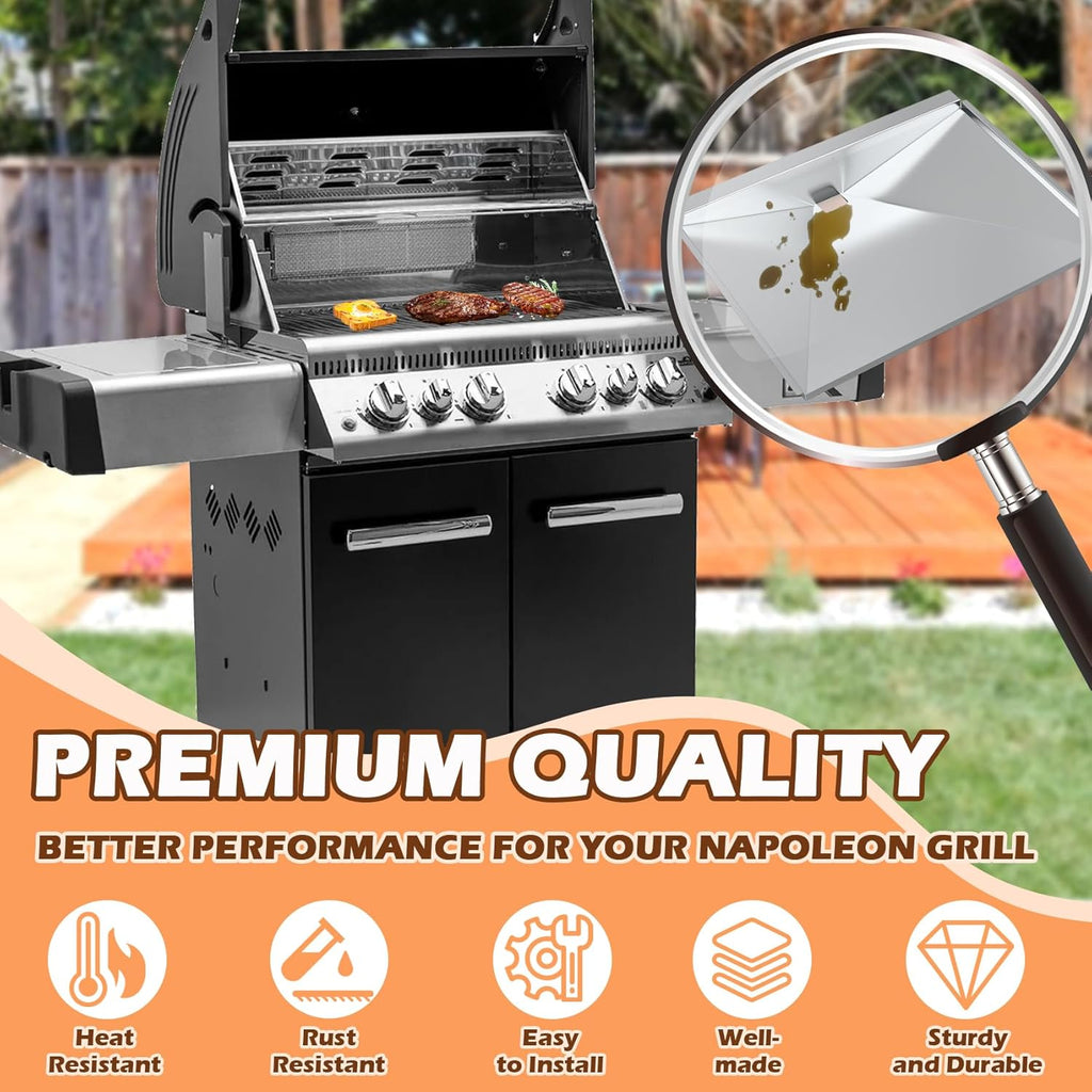 Moasker Grill Grease Tray Replacement for Napoleon Legend 485 23in x 17.5in