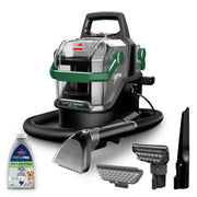 BISSELL Little Green Pet Pro Portable Carpet and Upholstery Deep Cleaner, Car/Auto Detailer with Self-Cleaning Tough Stain, Pet Hair Removal, Crevice Tool (3909)