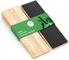 BAM BOO BOX Non-Slip Bamboo Door Wedge 2-Pack