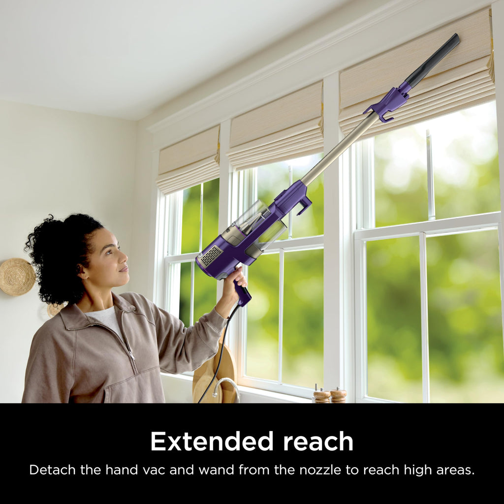 Shark POWERDETECT Ultra-Light Corded Stick Vacuum with DuoClean Technology, Self-Cleaning Brushroll for No Hair Wrap, Anti-Allergen Complete Seal, and Odor Neutralizer Technology, HZ4002