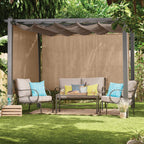 Coolaroo Outdoor Roller Shade with Wand UV Block Light Filtering