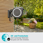 Gardena Wand-Schlauchbox RollUp XL (weiß) 35 m: flexible Bewässerung für große Gärten, Schwenkbare Schlauchbox, inkl. 35 m Gardena Qualitätsschlauch und Montagehilfe (18632-20)