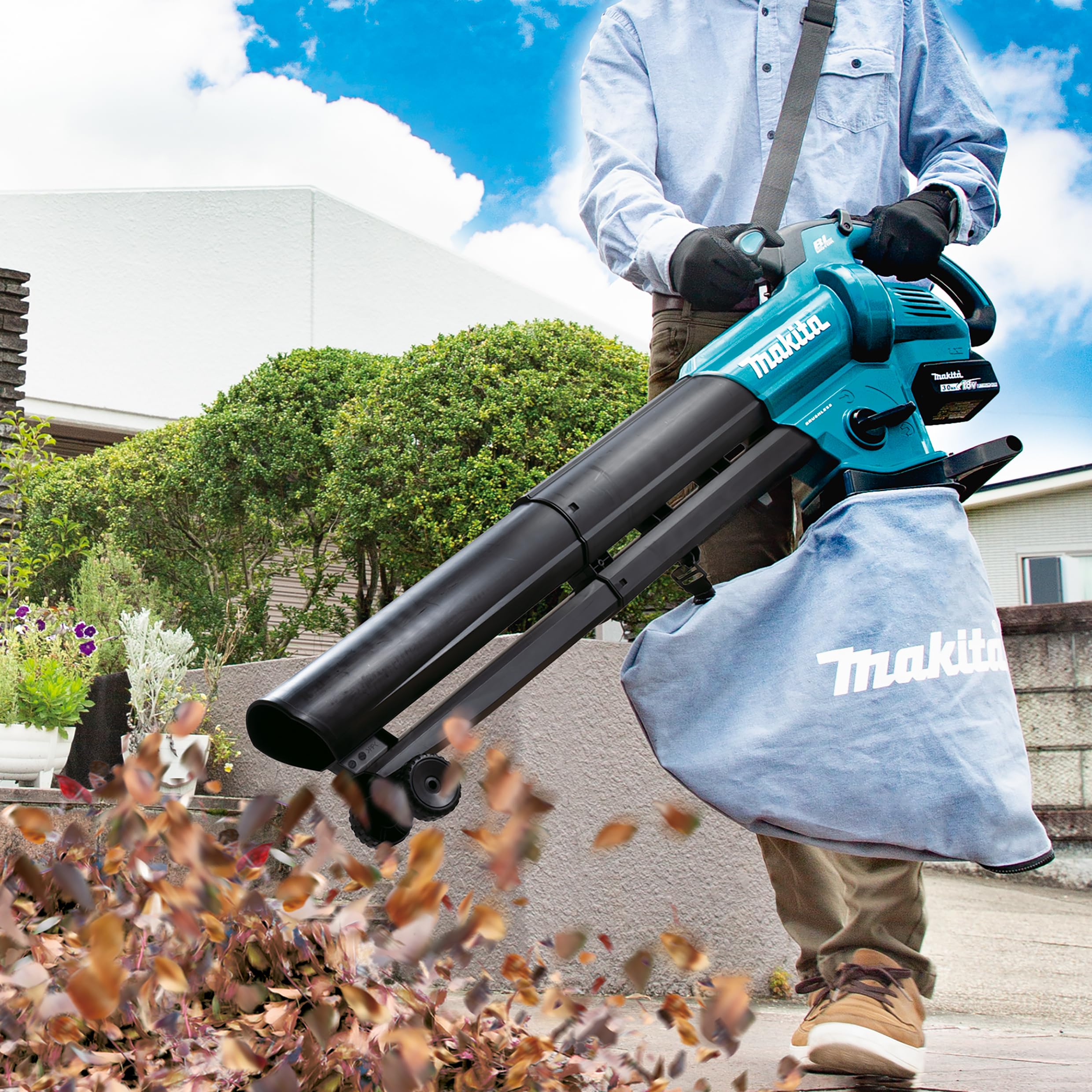 Makita DUB187Z Cordless Leaf Blower/Vacuum Cleaner 18 V (Without Battery, Without Charger)