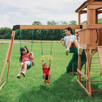 Backyard Discovery Sterling Point Cedar Wooden Swing Set