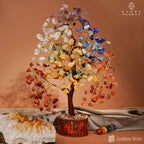 Crystal Tree of Life 7 Chakra Birthday Gifts for Women, Unique Gifts for Her, Home and Office Decor, Handmade Healing Crystals Tree Bring Positive Energy, Money, Good Luck, Gifts for Mom & Love Ones