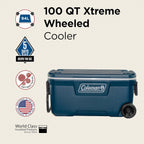 Coleman Xtreme 94L High-Performance Cooler Box Blue