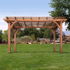 Backyard Discovery Cedar Wooden Pergola 10 x 14 ft Freestanding