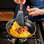 HexClad Hybrid Nonstick 6-Piece Fry Pan Set, 20 cm, 25 cm, and 30 cm Frying Pans with Tempered Glass Lids, Stay-Cool Handles, Dishwasher-Friendly, Induction Ready, Compatible with All Cooktops