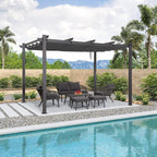 PURPLE LEAF 3 x 4m Aluminium Pergola Pavilion Grey