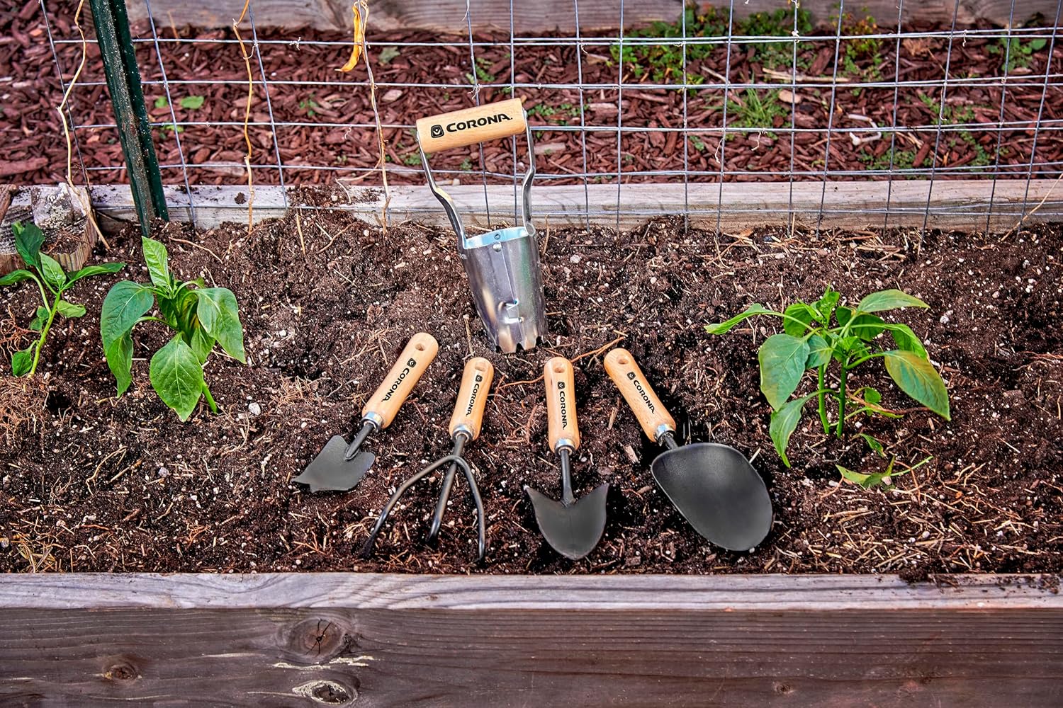 Corona Tools 3-Piece Wood Handle Garden Tool Set