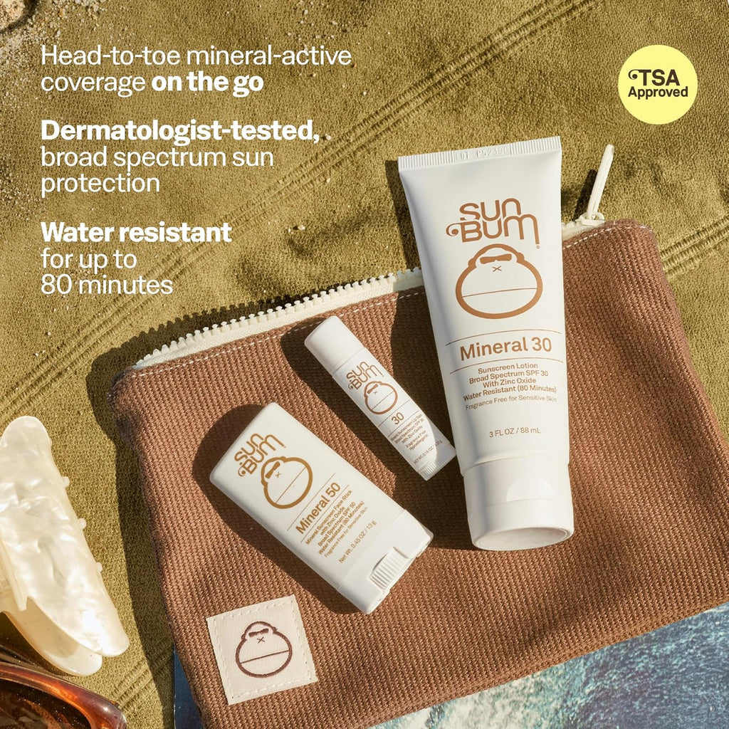 Sun Bum Mineral Road Tripper Travel Sun Care Pack 3-Piece